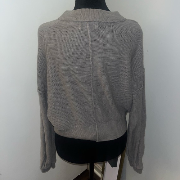 Grey Women’s Smiley Sweater - Picture 2 of 3